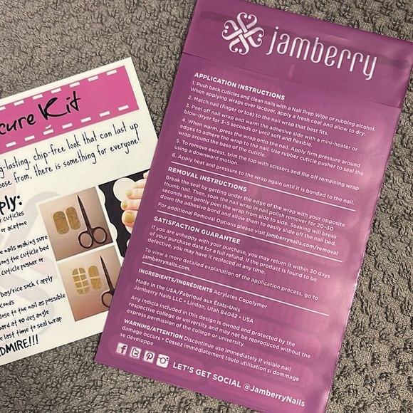 Jamberry Nail Wraps 4 NEW packages, 1 half package and a pedicure kit!! - Picture 6 of 6